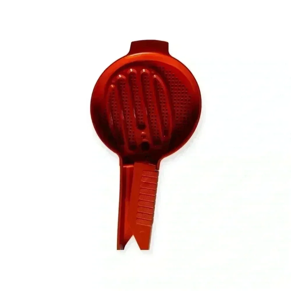 Vintage Tupperware #1689 Orange Sift-It Flour Powder Sugar Sifter Squeeze Handle